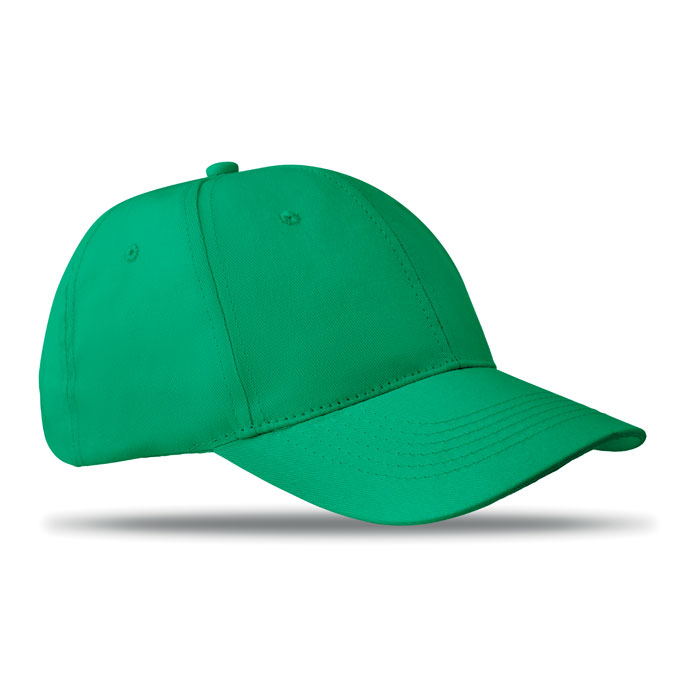 Casquette personnalisée 6 pans coton Basie Vert 
